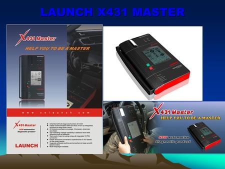 LAUNCH X431 MASTER. LAUNCH’s note: