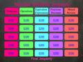 Number Systems Jeopardy $100 DistancesOperations Equivalent Expressions Fractions Decimals Mixed Review $200 $300 $400 $500 $400 $300 $200 $100 $500 $400.