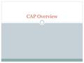 CAP Overview. Your CAP by the numbers Identify 1 course theme. Use 2 cultural artifacts (primary sources). Identify 1 issue Present 1 alternative position.