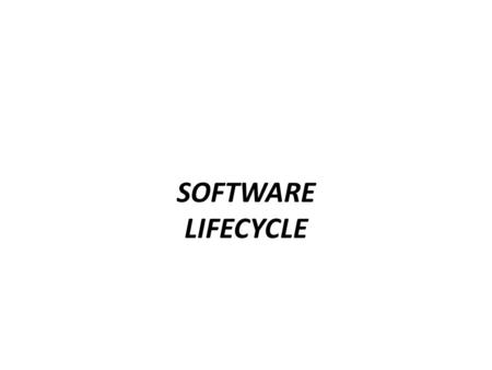 SOFTWARE LIFECYCLE. What functions would ISEES perform?