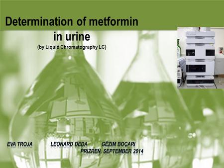 Determination of metformin in urine (by Liquid Chromatography LC)