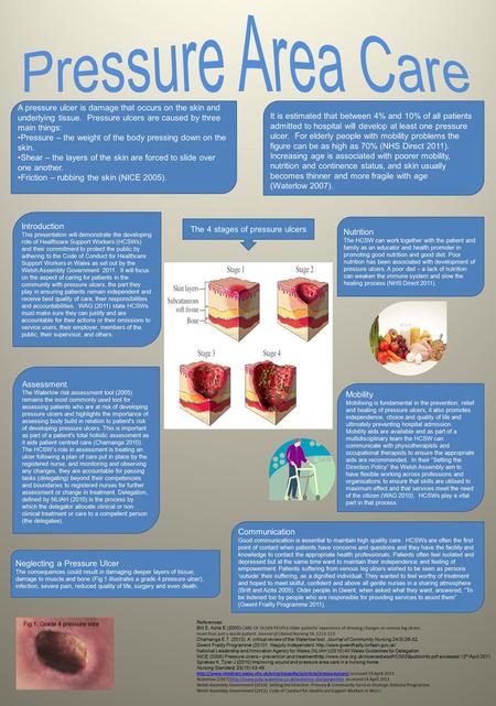 Neglecting a Pressure Ulcer The consequences could result in damaging deeper layers of tissue, damage to muscle and bone (Fig 1 illustrates a grade 4 pressure.