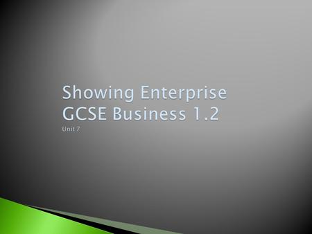  This topic considers the skills needed to be enterprising. How does creative thinking develop a competitive advantage for a business? What questions.