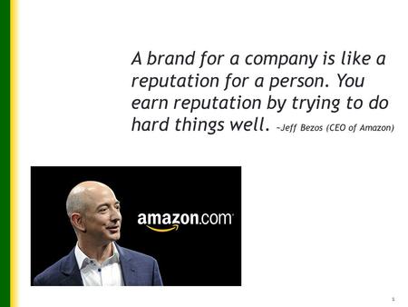 1. 7-2 Customer's perception of a brand or a product relative to their needs Comprises both competitive and customer need considerations.