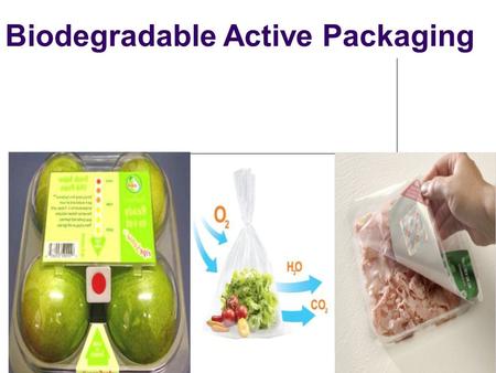 Biodegradable Active Packaging. BIODEGRADABLE PACKAGING Biodegradable: Material that left to itself will be decomposed by natural processes ( microorganisms)