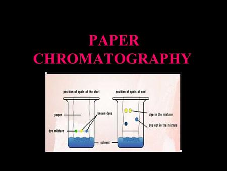 PAPER CHROMATOGRAPHY.