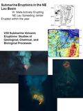 V35 Submarine Volcanic Eruptions: Studies of Geological, Chemical, and Biological Processes Submarine Eruptions in the NE Lau Basin W. Mata Actively Erupting.