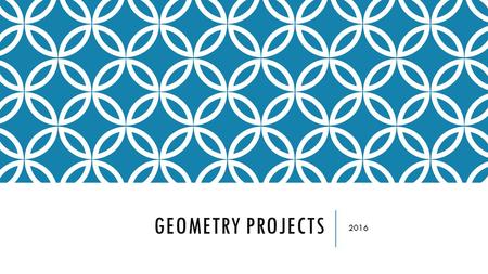 GEOMETRY PROJECTS 2016. LARGE PROJECT ~ PICK ONE Scale Cartoon Project City Map Project.