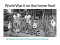 World War II on the home front