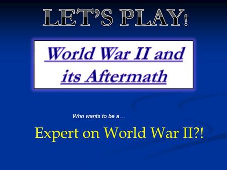 Who wants to be a… Expert on World War II?! Which of the following best describes the actions taken by the League of Nations in response to Japanese,