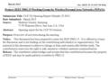 Doc.: IEEE 15-13-0157-00-004q Submission March 2013 Shahriar Emami, SamsungSlide 1 Project: IEEE P802.15 Working Group for Wireless Personal Area Networks.