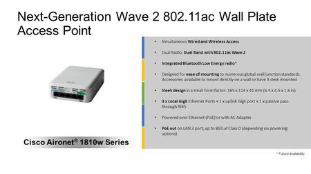 Next-Generation Wave ac Wall Plate Access Point