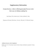 Supplementary Information Formate-H 2 -lyase, a Driver of Hydrogenotrophic Processes in the Root-zone of a Methane-emitting Fen Sindy Hunger, Oliver Schmidt,