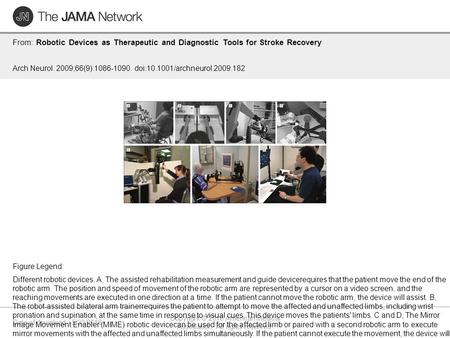 Date of download: 5/30/2016 Copyright © 2016 American Medical Association. All rights reserved. From: Robotic Devices as Therapeutic and Diagnostic Tools.