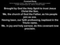 Covenant Song By Eric Schumacher & David L. Ward. Based on the historic Baptist church covenant. (c) 2005 ThousandTongues.org. Admin by Thousand Tongues.