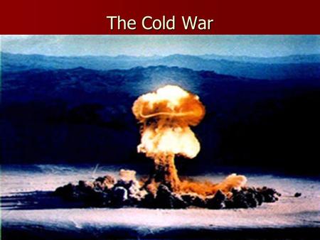 The Cold War Define for your Notes: (267) United Nations United Nations Iron curtain Iron curtain Containment Containment Truman Doctrine Truman Doctrine.