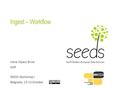 Ingest – Workflow Irena Vipavc Brvar ADP SEEDS Workshop I Belgrade, 13-15 October.