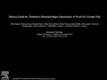 Nitrous Oxide for Treatment-Resistant Major Depression: A Proof-of-Concept Trial Peter Nagele, Andreas Duma, Michael Kopec, Marie Anne Gebara, Alireza.