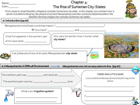 The Rise of Sumerian City-States