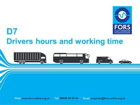 Fleet Operator Recognition Scheme (FORS)