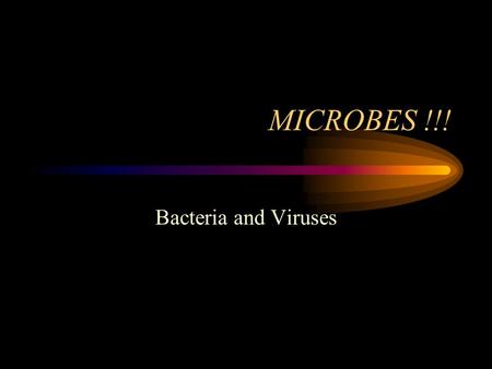 MICROBES !!! Bacteria and Viruses. Bacteria: Classification and Structure.