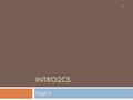 INTRO2CS Tirgul 4 1. What will we see today?  Strings  Lists  Tuples  Mutable and Immutable  Iterating over sequences  Nested Loops  Shallow and.