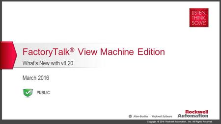 FactoryTalk® View Machine Edition