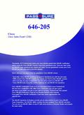 646-205 Cisco Cisco Sales Expert (CSE) Thousands of IT Professionals before you have already passed their 646-205 certification exams using the Cisco 646-205.