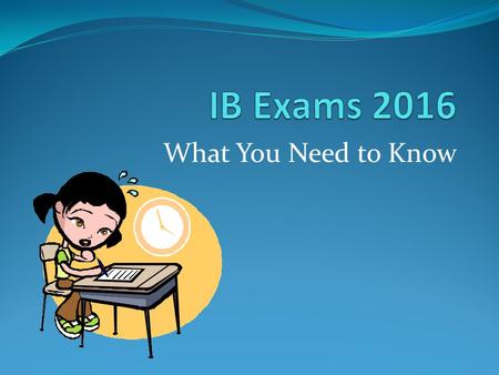 What You Need to Know. Entering the Exam Room What is allowed… Bottled water… put on the floor, not the table Pencils/erasers for multiple choice exams.