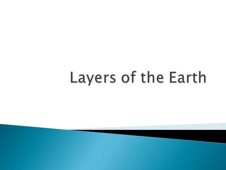 Layers of the Earth.