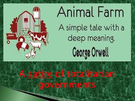 A satire of totalitarian governments.  Things are about to get a little strange on Manor Farm, so prepare yourself.