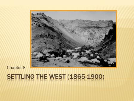 Chapter 8.  Precious Metals (Gold and Silver)  Indian Wars  Impact of the Railroads  Availability of Cheap Land  The Cattle Industry  Farming Industry.