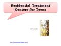 Residential Treatment Centers for Teens