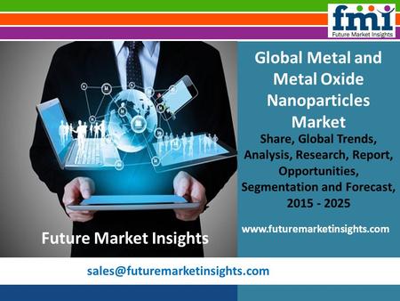 Global Metal and Metal Oxide Nanoparticles Market Share, Global Trends, Analysis, Research, Report, Opportunities, Segmentation.