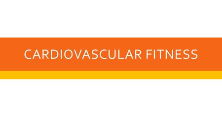 CARDIOVASCULAR FITNESS. WHAT IS IT?  Cardio = of or relating to the heart  Vascular = of or relating to blood vessels  Cardiovascular fitness = the.