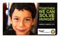 TOGETHER WE CAN SOLVE HUNGER HUNGER IN AMERICA 2014.