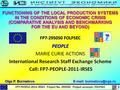 FP7.PEOPLE‐2011‐IRSES Project No. 295050 Project acronym: FOLPSEC Chapter 1. ON THE THEORY OF LOCAL PRODUCTION SYSTEMS 1)Strategic aspects of the formation.