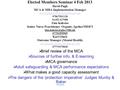 Understanding the Mental Capacity Act (MCA) & Adult Safeguarding Elected Members Seminar 4 Feb 2013 David Pugh MCA & MHA Implementation Manager