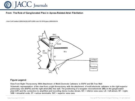 Date of download: 5/31/2016 Copyright © The American College of Cardiology. All rights reserved. From: The Role of Ganglionated Plexi in Apnea-Related.