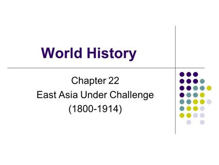 Chapter 22 East Asia Under Challenge ( )