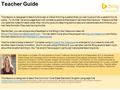 Teacher Guide This lesson is designed to teach kids to ask a critical thinking question that you can’t just put into a search box to solve. To do that,