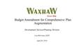 Budget Amendment for Comprehensive Plan Augmentation Development Services/Planning Division Lisa McCarter, AICP April 26, 2016.