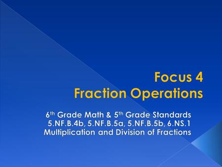 I am able to use equivalent fractions as a strategy to add and subtract fractions; apply and extend previous understanding of multiplication and division.