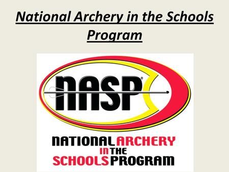 National Archery in the Schools Program