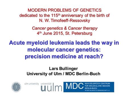 Acute myeloid leukemia leads the way in molecular cancer genetics: