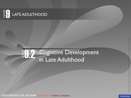 IntelligenceMemory Intelligence True or False? Researchers no longer see cognitive abilities of older people as inevitably declining.