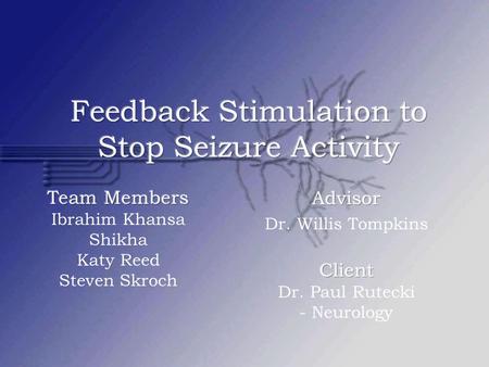 A recurring neurological disorder characterized by random firing of nerve cells in the brain which cause a temporary shutdown of normal brain function.