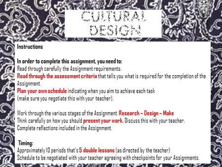 Instructions In order to complete this assignment, you need to: Read through carefully the Assignment requirements. Read through the assessment criteria.