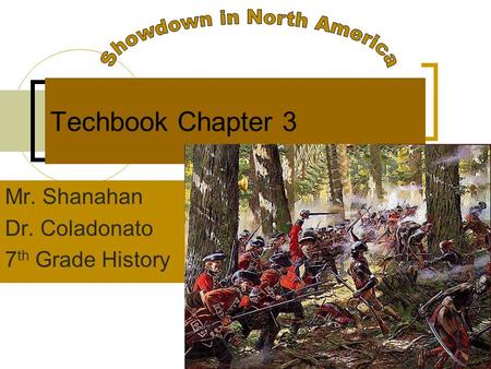 Techbook Chapter 3 Mr. Shanahan Dr. Coladonato 7 th Grade History.