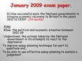 B)How successful were the National governments in bringing economic recovery to Britain in the years 1931 to 1939? (24 marks) Aims Know: the political.